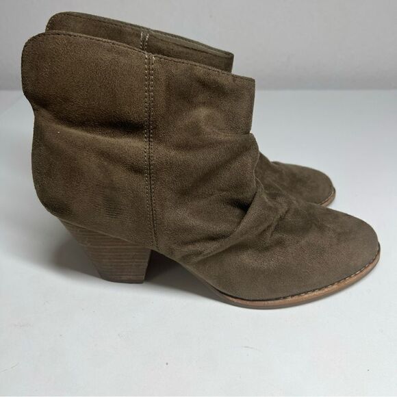 Diba Ankle Slouch Boots Booties Women’s Size 8.5 Sophia Green Brown Suede - Picture 10 of 13